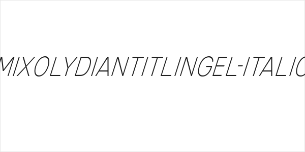 MixolydianTitlingEl-Italic Logo