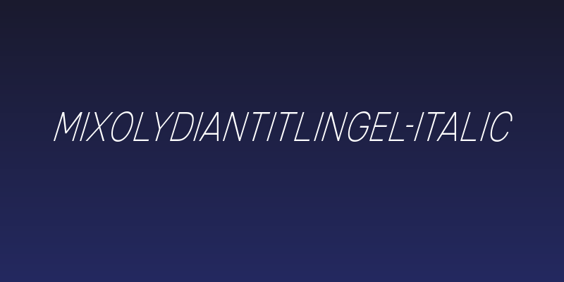 MixolydianTitlingEl-Italic Social Header