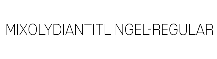 MixolydianTitlingEl-Regular  Descarca Fonturi Gratis