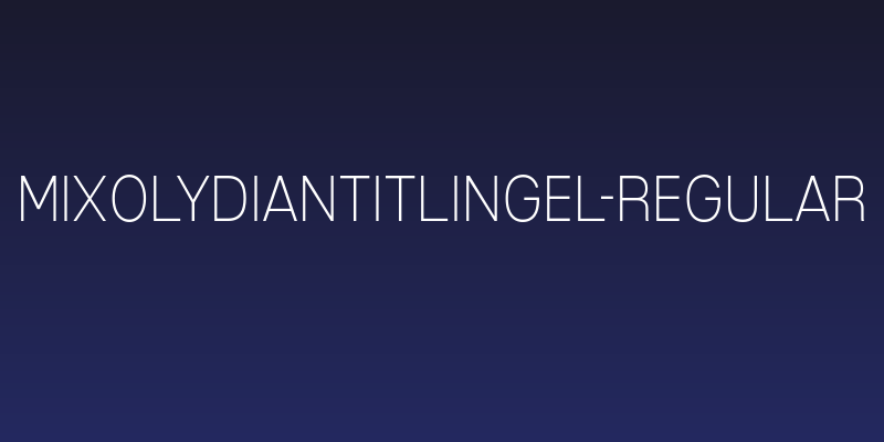 MixolydianTitlingEl-Regular Social Header
