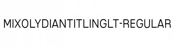 MixolydianTitlingLt-Regular  les polices de caractères gratuit tlcharger