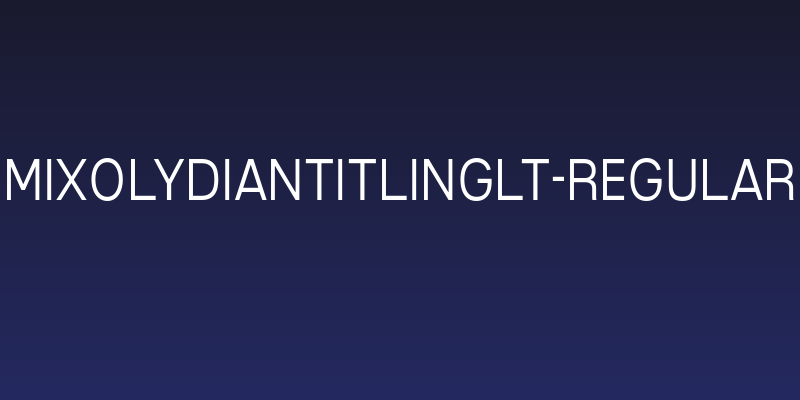 MixolydianTitlingLt-Regular Social Header
