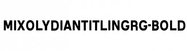 MixolydianTitlingRg-Bold  تنزيل الخطوط