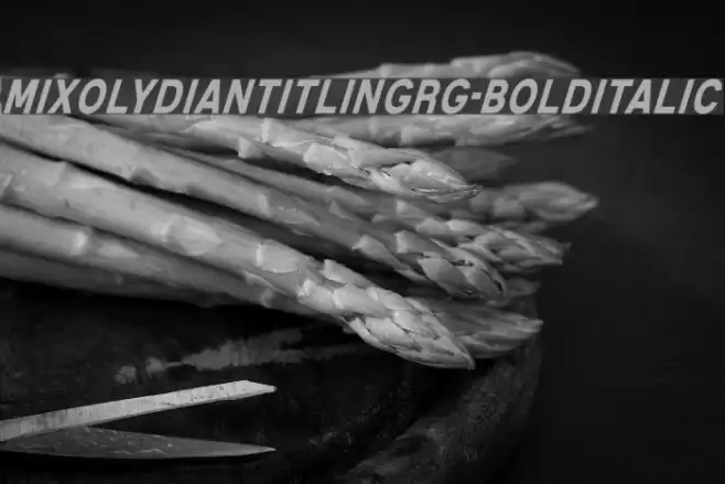 MixolydianTitlingRg-BoldItalic Font examples