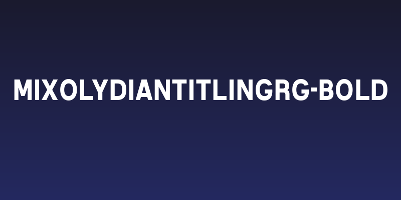 MixolydianTitlingRg-Bold Social Header