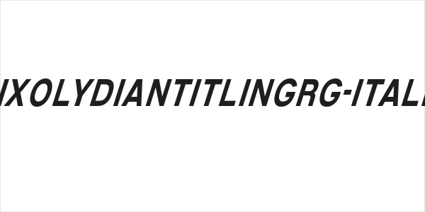 MixolydianTitlingRg-Italic Logo