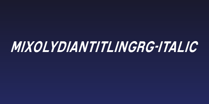 MixolydianTitlingRg-Italic Social Header