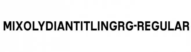 MixolydianTitlingRg-Regular  تنزيل الخطوط