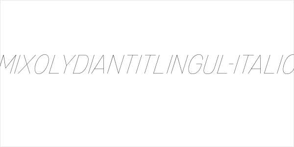MixolydianTitlingUl-Italic Logo