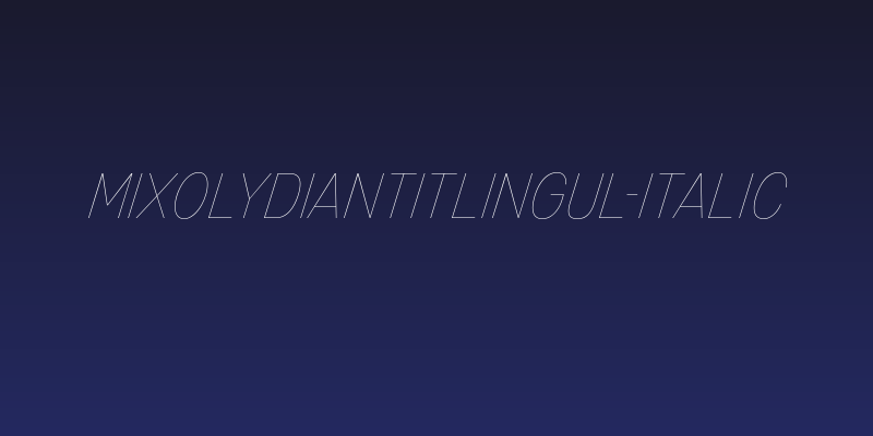 MixolydianTitlingUl-Italic Social Header