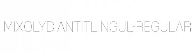 MixolydianTitlingUl-Regular  les polices de caractères gratuit tlcharger
