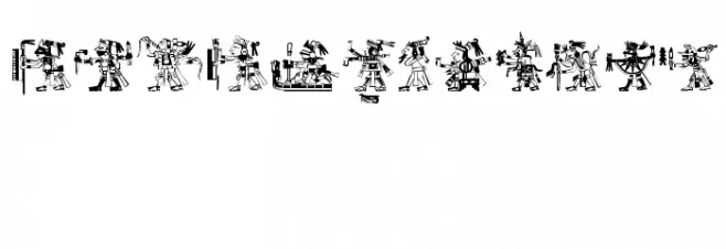 Mixtec Codice Regular Font Litere mari