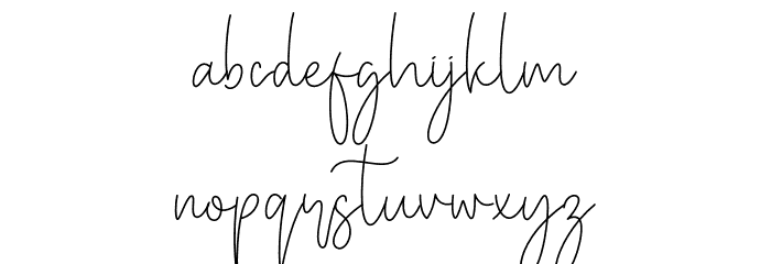 Miya Wayne Font LOWERCASE