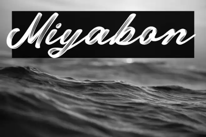 Miyabon Font examples