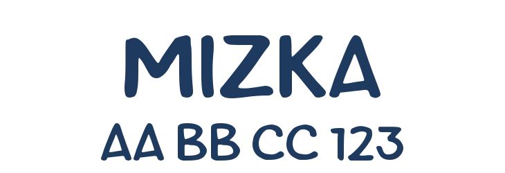 Mizka Font Preview