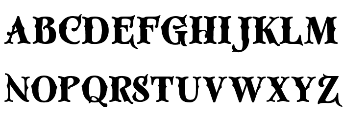 Miztar-Regular Font LOWERCASE