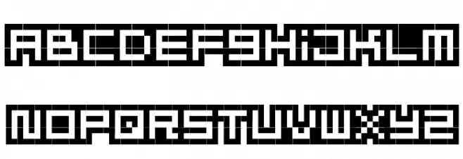 MizuFontAlphabet Schriftart Groß