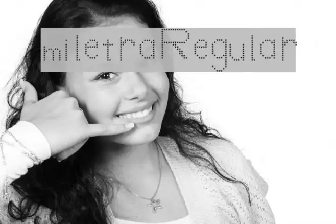 mi letra Regular Example 1