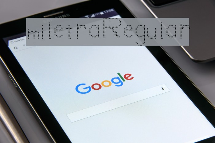 mi letra Regular Font examples
