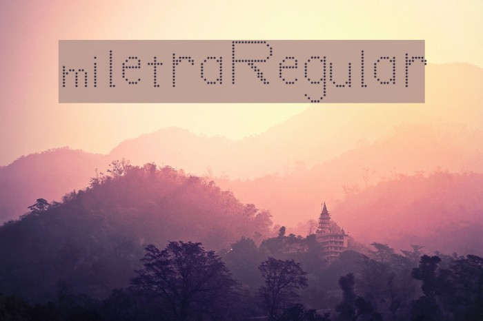 mi letra Regular Font examples
