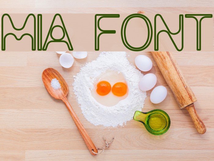 mia Font examples