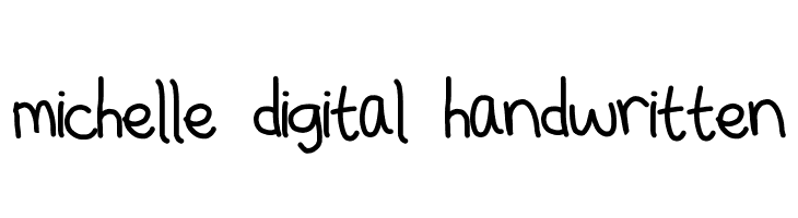 michelle digital handwritten Font