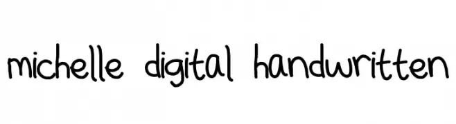 michelle digital handwritten  Fuentes Gratis Descargar