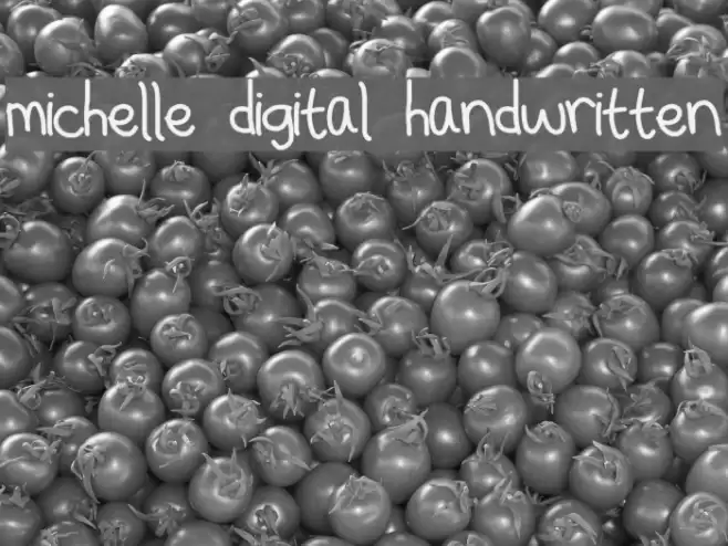 michelle digital handwritten Font examples