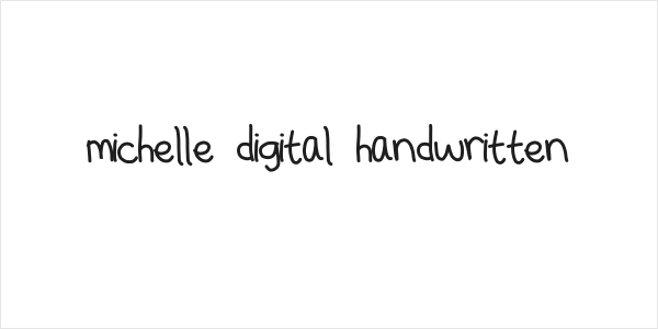 michelle digital handwritten Logo