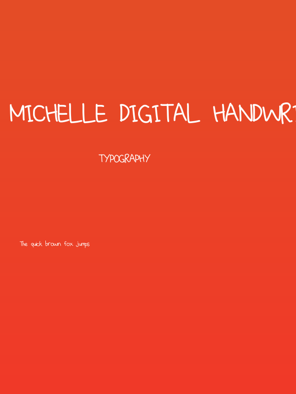 michelle digital handwritten Poster