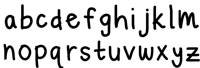 michelle lazy hand Font LOWERCASE