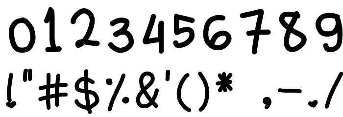 michellehandwritting Font OTHER CHARS