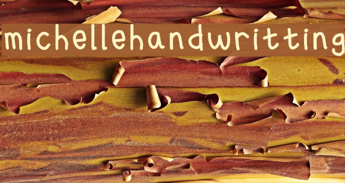 michellehandwritting Font examples