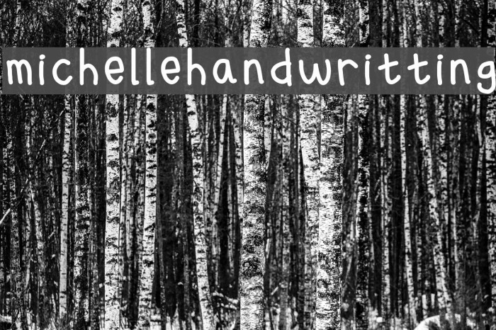 michellehandwritting Font examples