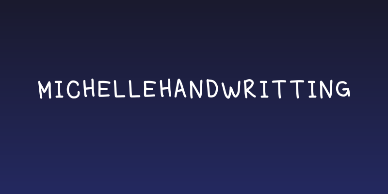 michellehandwritting Social Header
