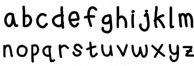 michellehandwritting フォント 小文字
