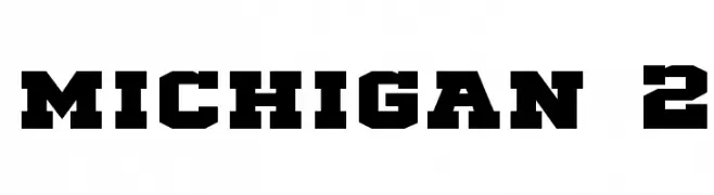 michigan 2  フリーフォントのダウンロード