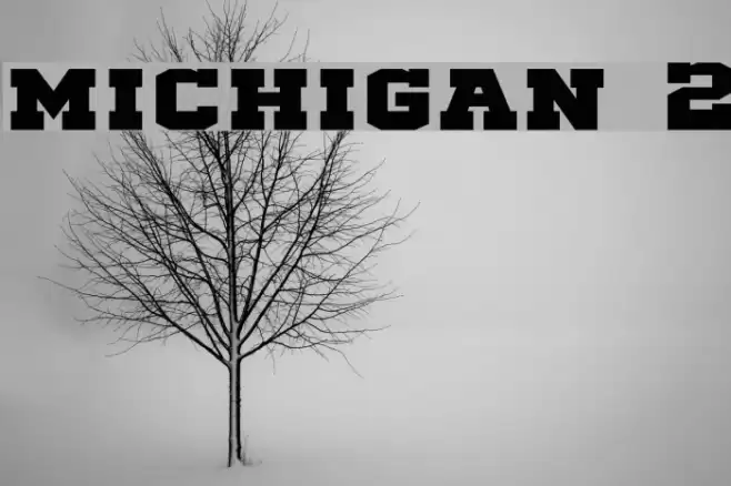 michigan 2 Font examples