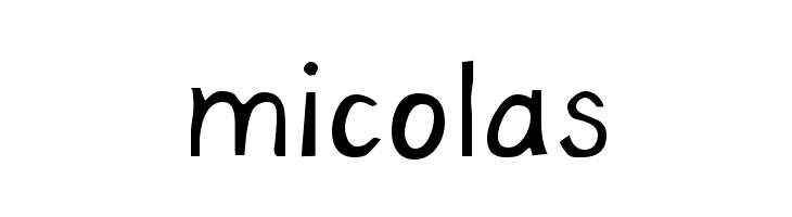 micolas  Скачать бесплатные шрифты