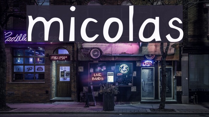 micolas Font examples