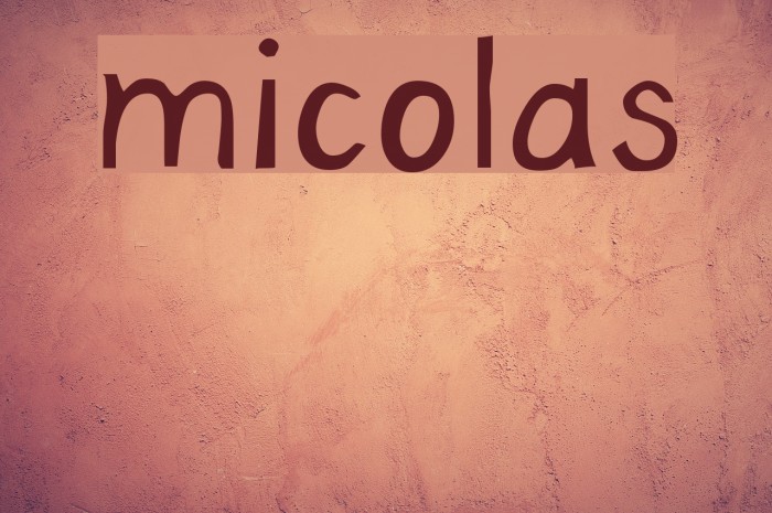 micolas Font examples