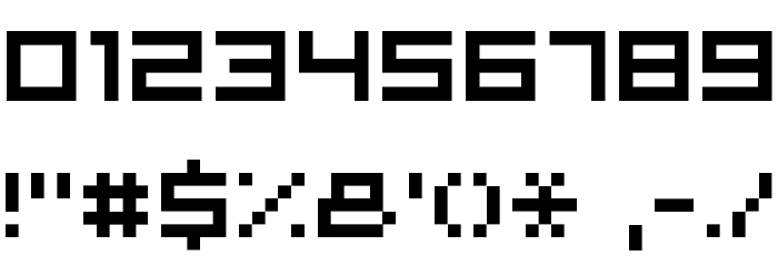 microN55 Font OTHER CHARS