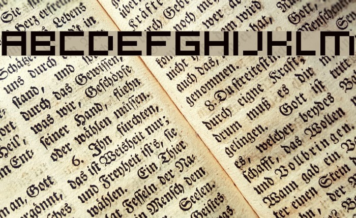 microN55 Font examples