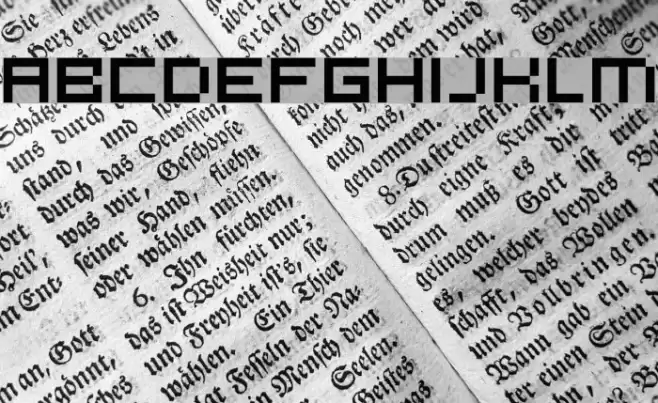 microN55 Schriftart examples