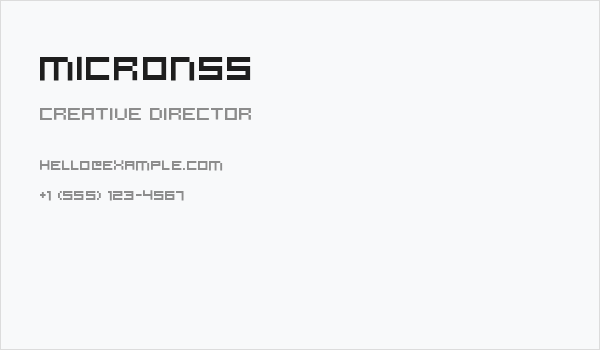 microN55 Business Card