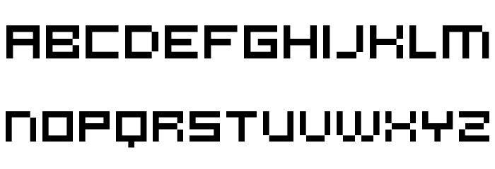 microN55 Font LOWERCASE