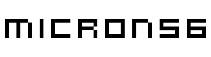 microN56 Schriftart