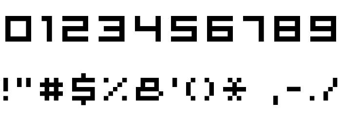 microN56 Font OTHER CHARS