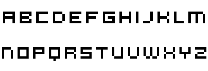 microN56 Font LOWERCASE