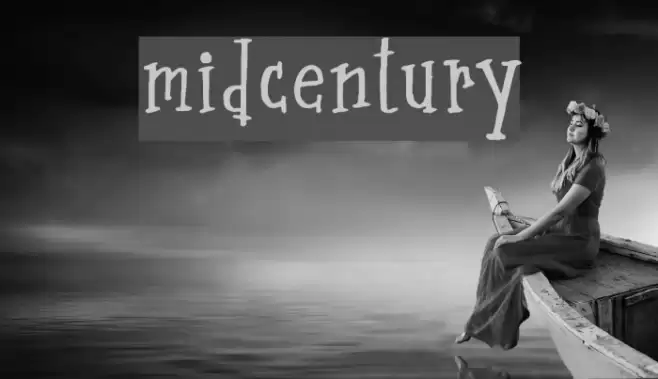 midcentury Font examples